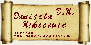 Danijela Mikićević vizit kartica